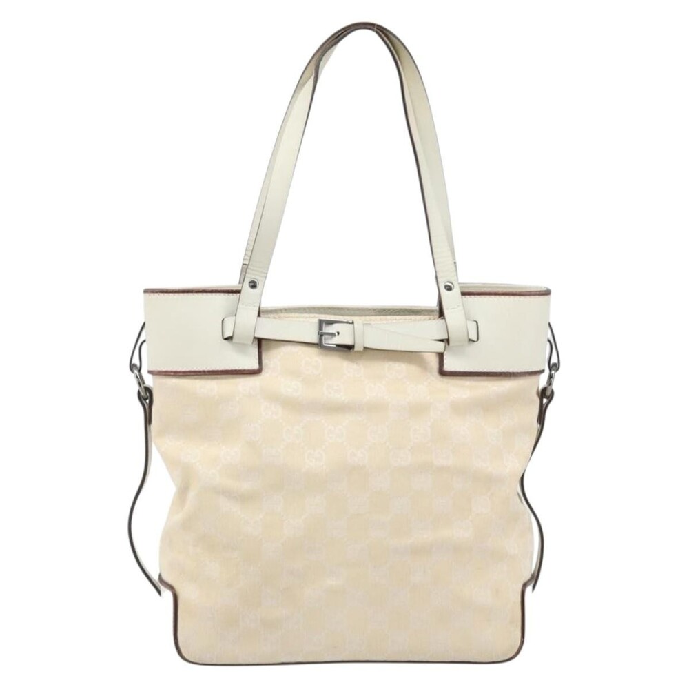 Gucci GG Canvas Handbag Ivory White